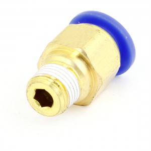 1/8" PT Thread to 8mm Hole Tube Air Pneumatic Push in Quick Connector Jointer