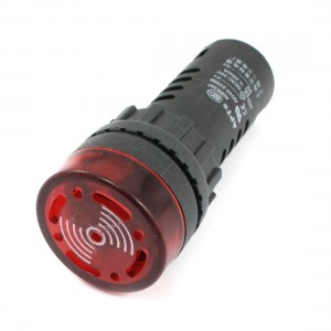 AD16-22SM Mechanical Electronic Buzzer DC 24V w Red Indicator Light