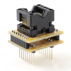 16 Pins 2mm Pitch DIP IC Sockets Solder Type Adaptors Black