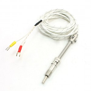 Tension Spring Thermocouple E Type Temperature Sensor 0-600 Celsius 9.8Ft