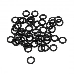 Black 5mm External Diameter Rubber O-ring Oil Seal Sealing Ring 50 Pcs