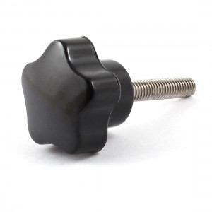 50mm High 30mm Thread Length Screw On Type Star Shape Knob
