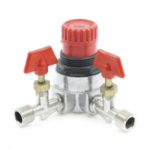 9mm 11mm Female to 13mm Male Thread Air Compressor Inline Manual Valve