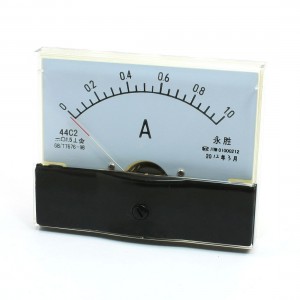 Plastic Shell 44C2 DC 0-1A Analog Panel Ammeter Class 1.5