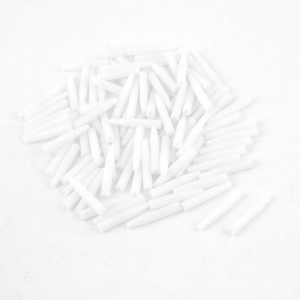 100 Pcs White Nylon Material 3.5cm Length Hot Extruded Rod
