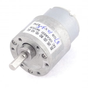 12V 3.5RPM Permanent Magnetism 6mm Shaft Dia DC Gearbox Geared Motor