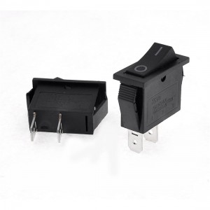 2 Pcs AC 15A/125V 10A/250V 2 Pin ON-ON 2 Position SPST Rocker Switch
