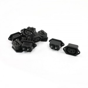 10 Pcs Panel Mounting IEC320 C13 Power Socket Adapter for Rice Cooker