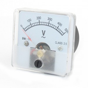 AC 0-500V Voltage Voltmeter Panel Meter w Installing Parts