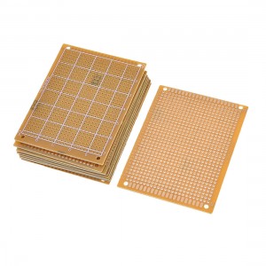Brown Rectangle Universal Single Side Copper PCB Board 7cm x 9cm