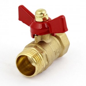 1/2"NPT Female to 1/2"PT Male Threaded F/M Air Compressor Gas Valve