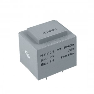 PE4121D-I Short Circuit Proof Safety PCB Transformer