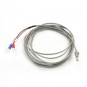 6mm Dia Mounting Thread K Type Temperature Sensor Thermocouple Probe 4M Long