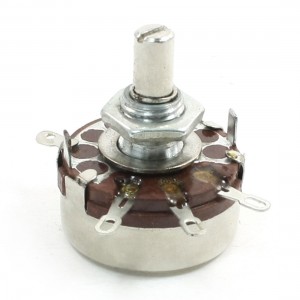 6mm Shaft 4 Pin Rotary Taper Adjustment Carbon Potentiometer 4.7K ohm 2W