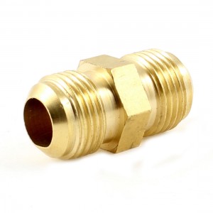 Straight 3/8"to 3/8" PT Male Connect Joiner Pipe Fitting for Air Conditioner