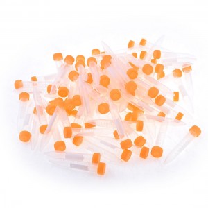 Laboratory Lab Sample Liquid Centrifuge Tube Clear White 10ml 100 Pcs