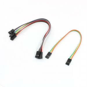 4pcs 2.54mm Pitch Jumper Cable Line 3P-3P Double Head Connector 20cm