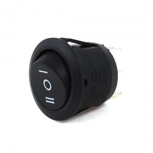 Black AC 250V/6A 125V/10A 3 Pin SPDT on/off/on Boat Rocker Switches