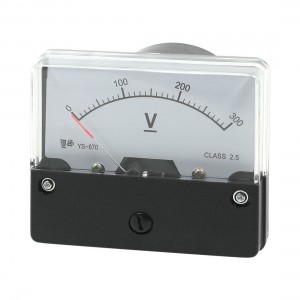 Rectangle Shape Voltage Panel Meter Voltmeter YS-670 DC 0-300V