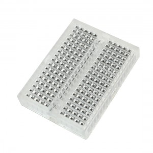 47mmx35mmx9mm 170Pcs Tiepoint Electronic Solderless Breadboard Gray