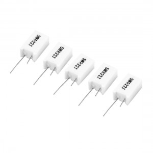 5 Pcs 5W 0.22 Ohm 5% Radial Lead Ceramic Cement Power Resistor