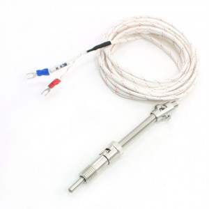 Tension Spring Variable Depth Thermocouple K Type Temperature Sensor 9.8Ft