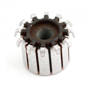 12mm OD 10.3mm Height 12 Tooth Metal Shell Mounted On Armature Commutator