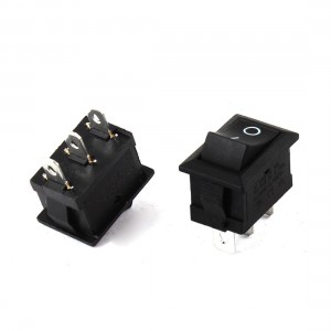 AC 10A 125V 6A 250V 3 Pins SPST Red Light Boat Rocker Switch 2 Pcs