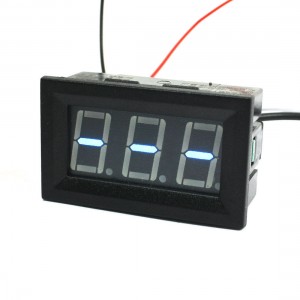 Panel Mounting Blue LED Digits Display DC 0-100A Ammeter w Four Wires