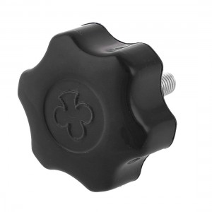 Plastic Star Head 1/16"PT Thread Diameter Clamping Knob Handle