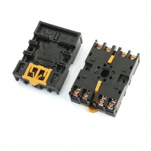 2PCS P2CF-08 10A 250VAC 8 Pin M4X20 DIN Rail Mount Relay Socket Base