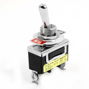 380V 15A SPST Latching ON/OFF 2 Position Toggle Switch Black