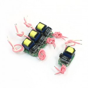 4pcs AC 85-265V DC 17V 1 x 5W LED E27 Power Supply Driver Converter