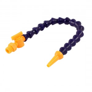 1/4" PT Thread Round Nozzle Flexible Water Oil Coolant Pipe 13" Long