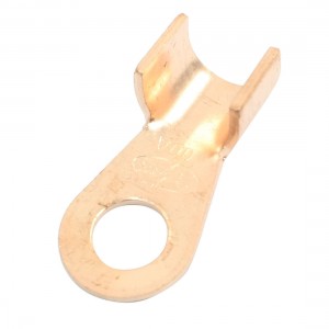 600A Ring Tongue Cable Passing Through Crimp Connector Terminal