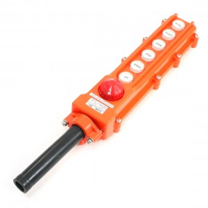 Emergency Stop 6Way Rainproof Type Push Button Switch COB-63H for Hoist Crane