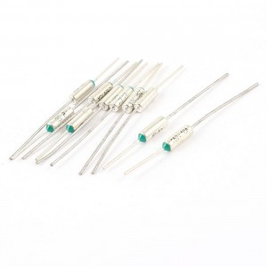 10 Pcs Circuit Protection Aluminum Thermal Fuse 220C Degree 250V 10A