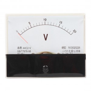 Class 1.5 Accuracy DC 0-20V Scale Analog Voltage Panel Meter 44C2