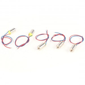 5 Pcs 6mm x 10mm Cylinder Electric Mini Vibration Motor 3000RPM DC 3V