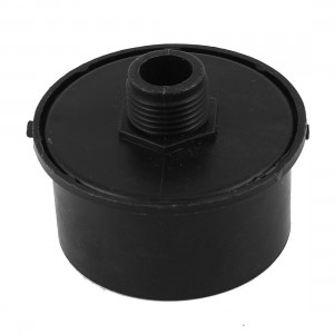 1/2" NPT Male Thread Air Compressor Intake Filter Silencer Black
