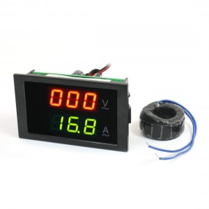 AC Powered 80-300V 0-99.9A Digital LED Display Volt Test Panel Meter Gauge