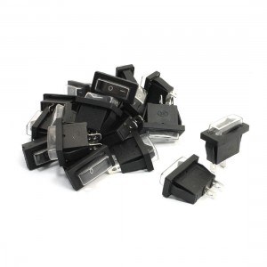 20Pcs 2 Pin On/Off SPST Black Button Waterproof Snap in Boat Rocker Switches