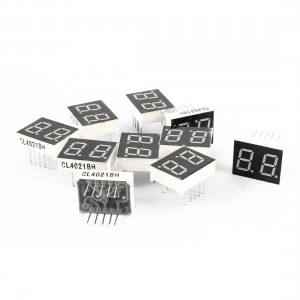 10 Pcs Common Anode 2 Bits 7 Seg DIP Digital Tube 0.39" Display Red LED 10P