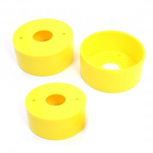 3Pcs 22mm Dia Cutout Push Button Switch Plastic Protective Housin Shell Yellow