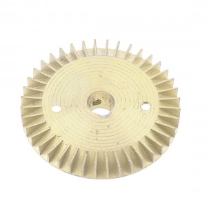 Water Pump Part Single Side Design Gold Tone Brass Impeller 70mm Dia