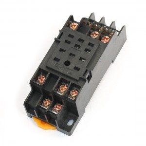 Relay 11-Pin Plug 35mm DIN Rail Power Socket Base PYF11A for HH53P