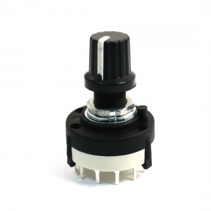 Electric Machine 2P6T 2Pole 6Position 1 Deck 14P Rotary Switch w Knob