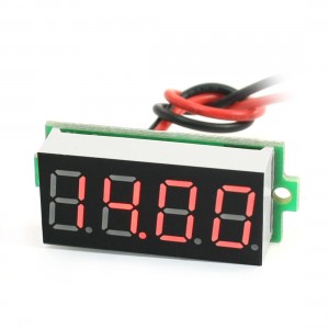0.36" Red LED Display Panel Meter 2Wire Digital Voltmeter DC3.5-30V