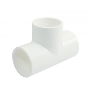 T Shape 3Way Plain Equal Tee White PVC-U Pipe Connect Fittings 20mm x 20mm