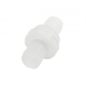 12mm Diameter Port Sealing Up Check Valve Clear White Fitting